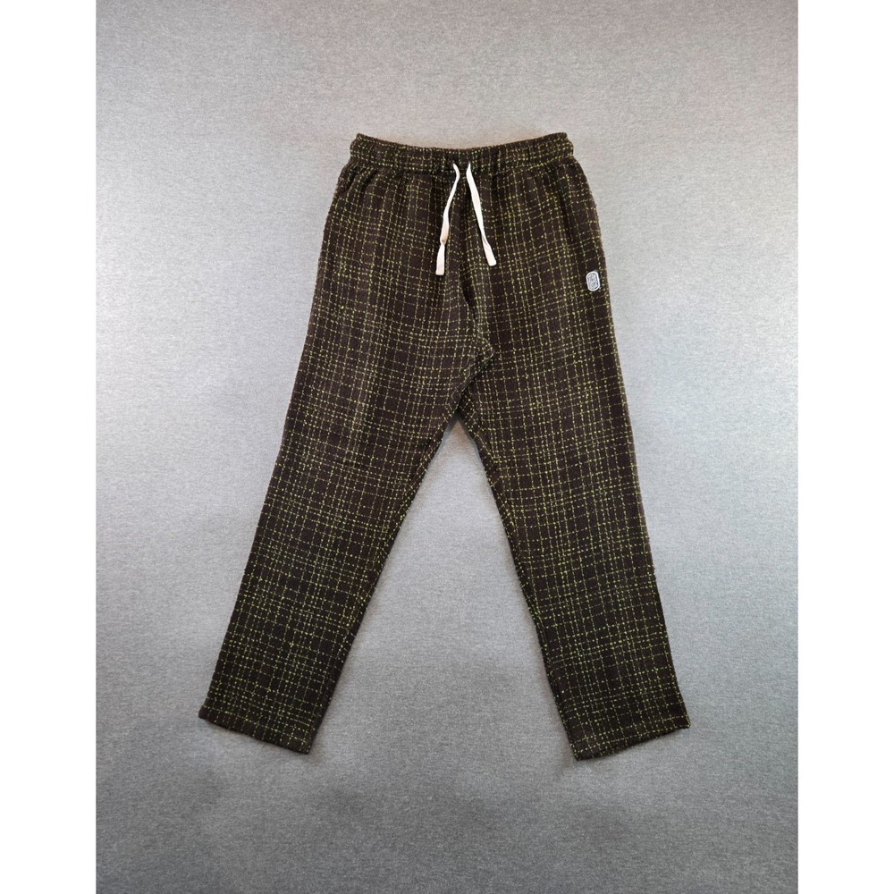 Standard Issue Slacker Pants Mens‎ Medium Pant Brown / Lime  Tweed Knit Shisiko